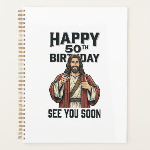 50. Geburtstag Sie sehen sich bald religiösen Humo Planer