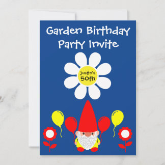 50. Geburtstag Sommergarten Party Einladung