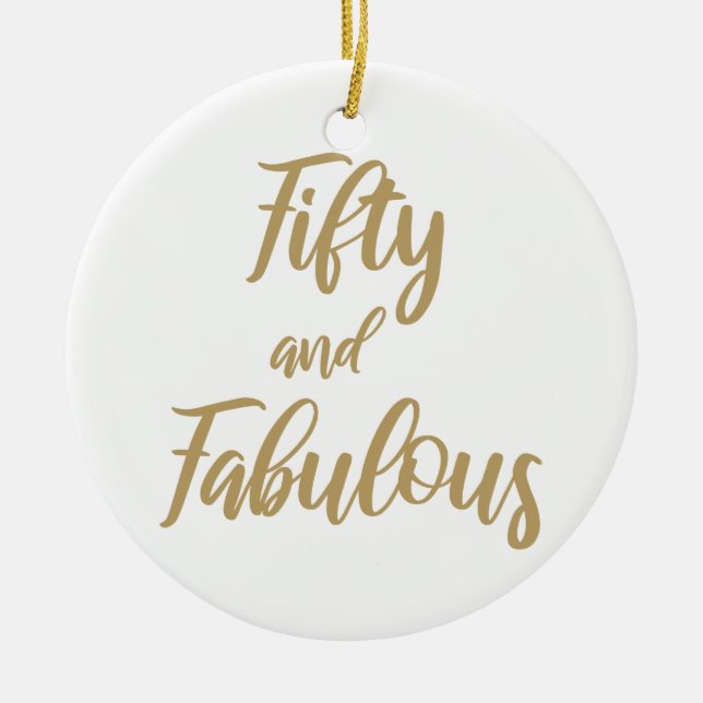 50. Geburtstag Spaß Keramik Ornament (Vorne)