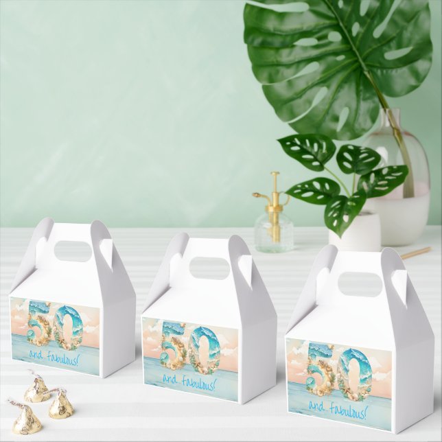 50. Geburtstag Strand Geburtstag Geschenkschachtel (Zahlreiche)