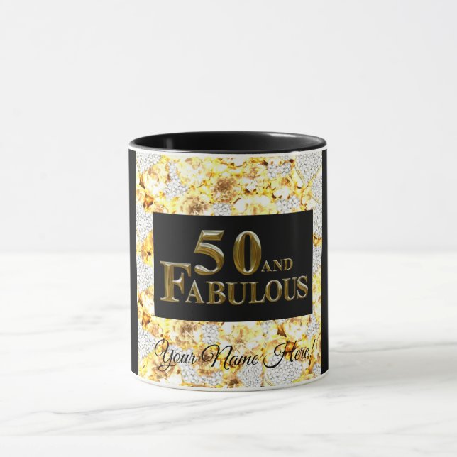 50. Geburtstag Tasse (Zentrum)