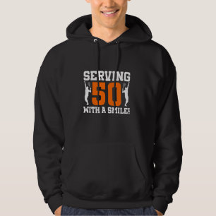 50. Geburtstag Tennis 50 Jahre Altes Tennisspiel B Hoodie