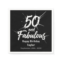 50. Geburtstag und fantastisch, modern und schwarz