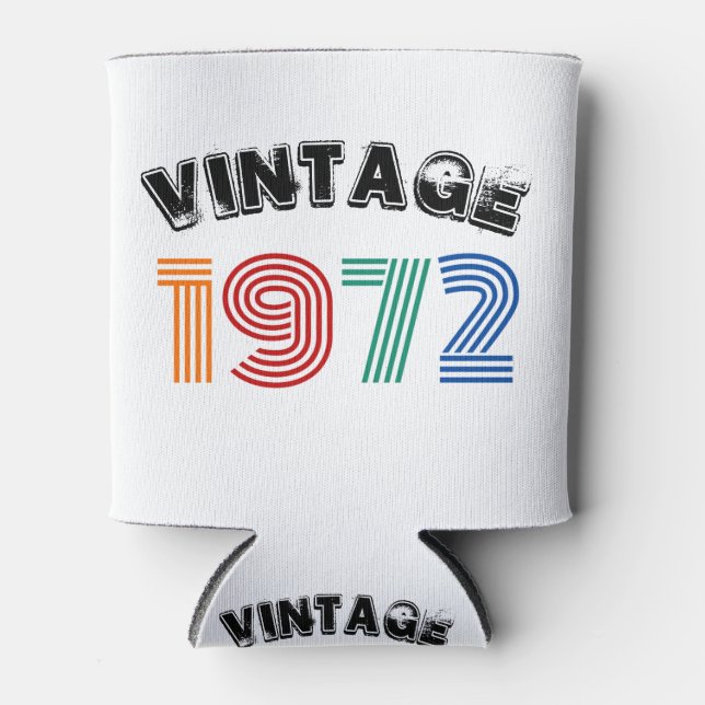 50. Geburtstag Vintag 1972 Dosenkühler (Vorderseite)