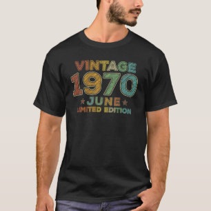 50. Geburtstag Vintag im Juni 1970 Fünfzig Jahre a T-Shirt
