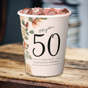 50. Geburtstag Vintag Pappbecher