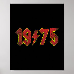 50. Geburtstag Vintage 1975 Männer Frauen 50 Jahre Poster
