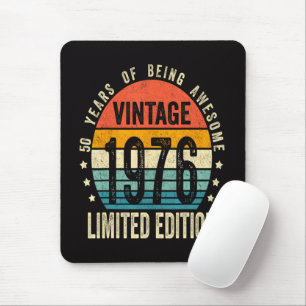 50. Geburtstag Vintage 1976 limitierte Auflage Mousepad