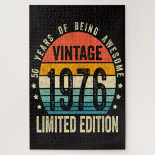 50. Geburtstag Vintage 1976 limitierte Auflage Puzzle
