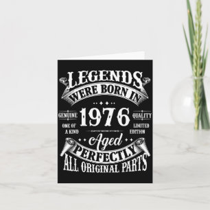 50. Geburtstag Vintage Geboren 1976 Design Karte