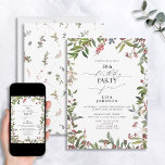 50. Geburtstag Winter Wildblume Berry Wassercolor Einladung<br><div class="desc">Feiern Sie einen 50. Geburtstag im Stil mit dieser atemberaubenden 50. Geburtstag Winter Wildblume Berry Watercolor Einladung! Mit seinem eleganten Rahmen aus wunderschöner naturfarbener Wildblume und roten Beeren bietet es den idealen Rahmen, um diesen besondere Anlass zu ehren. Darüber hinaus können Sie die Einladung mit persönlichen Daten, die in modernen...</div>