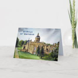 50. Geburtstag wünscht Castle Howard York Malerei Karte