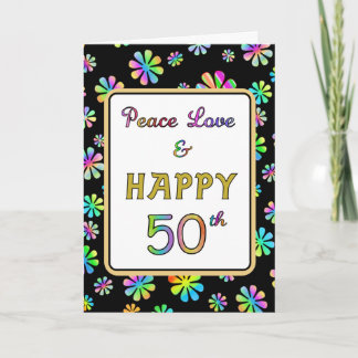 50. Geburtstag wünscht Karte