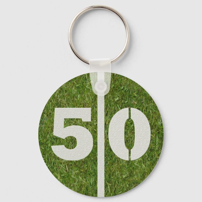 50. Geburtstags-Gastgeschenk Schlüsselanhänger (Vorderseite)