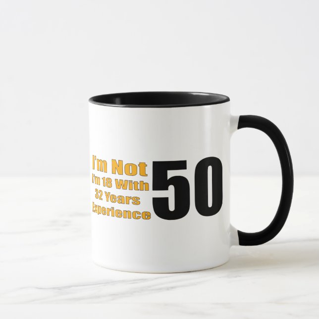 50. Geburtstags-Geschenke Tasse (Rechts)