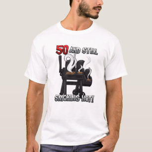 50. Geburtstags-GRILLEN Zitat "Rauchen heiß" Grill T-Shirt