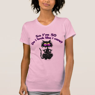 50. Geburtstags-Katzen-Geschenke T-Shirt
