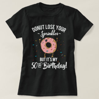 50. Geburtstags-lustiger Krapfen fünfzig Jahre T-Shirt