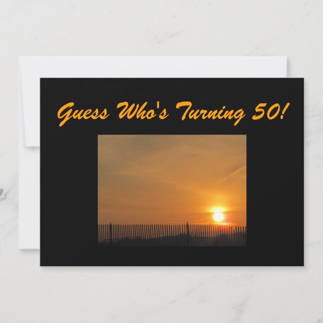 50. Geburtstags-Party Einladung (Vorderseite)