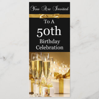 50. Geburtstags-Party-personalisierte Einladung