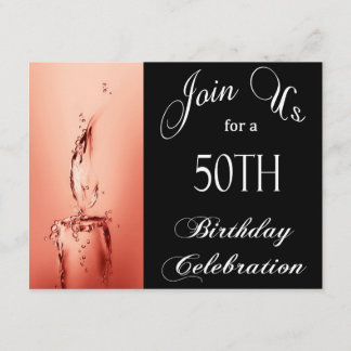50. Geburtstags-Party-personalisierte Einladung