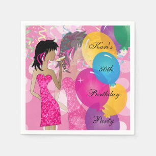 50. Geburtstags-Schlag-Party Serviette