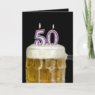 50. Geburtstagsbier Karte