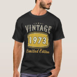 50 Geburtstagsdekorationen drehen Männer 50. Tag 1 T-Shirt<br><div class="desc">50 Geburtstagsdekorationen drehen Männer 50. Tag 1973</div>
