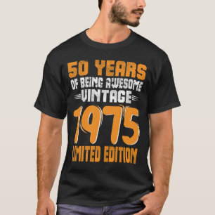 50. Geburtstagsdekorationen Männer Gag 1975 50. T-Shirt
