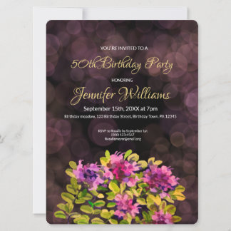 50. Geburtstagseinladung thyme Einladung