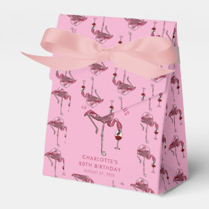 50. Geburtstagsfeier 50 und fantastisch Rosa Flami Geschenkschachtel