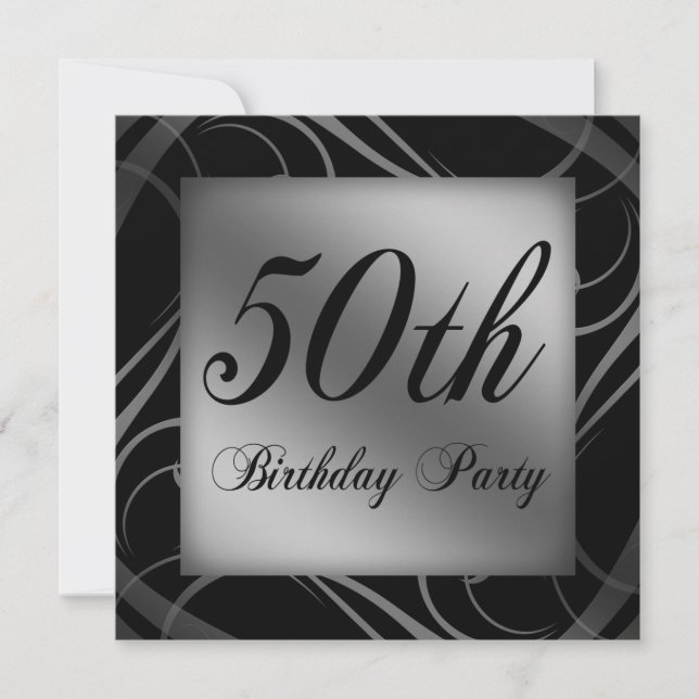 50. Geburtstagsfeier Einladung (Vorderseite)