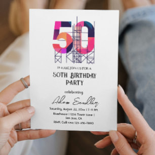 50 Geburtstagsfeier Einladung