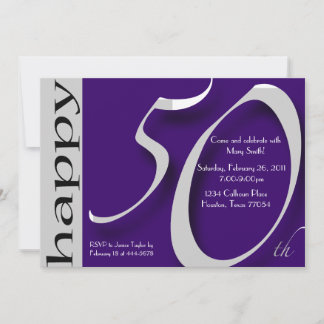 50. Geburtstagsfeier Einladung