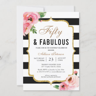 50. Geburtstagsfeier Einladung