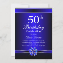 50. Geburtstagsfeier in Schwarz und Blau