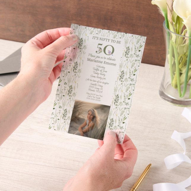 50. Geburtstagsfeier mit Foto (Handgehalten)