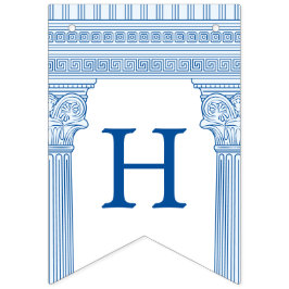 50. Geburtstagsfeier mit Griechischem Tempel in de Wimpelkette