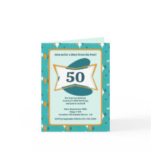 50. Geburtstagsfeier Retro Mitte des Jahrhunderts,