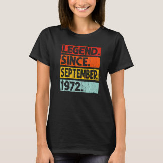 50. Geburtstagsfeier Seit September 1972 50 Jahr T-Shirt