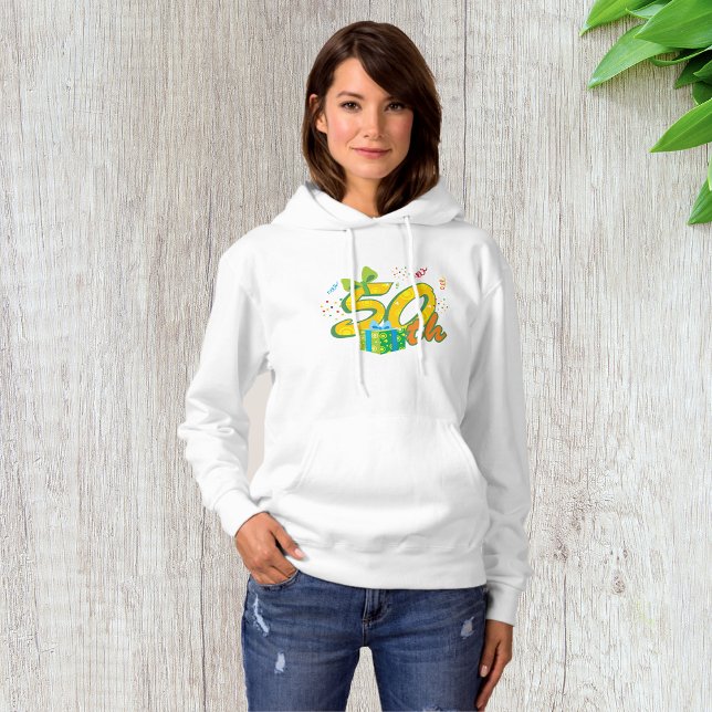 50. Geburtstagsfeier Womens Hoodie (Von Creator hochgeladen)