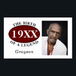 50. Geburtstagsfoto Vorlage Geburt einer Legende Poster<br><div class="desc">Personalisierte 50. Geburtstags-Poster-Fotovorlage zur "Geburt einer Legende". Fügen Sie den Namen mit unserer einfachen Vorlage hinzu. Wir haben auch eine Reihe von Geschenken und Party-Vorräten,  um zu entsprechen.</div>