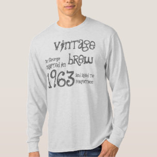 50. Geburtstagsgeschenk 1963 Vintage Brew Grau G21 T-Shirt