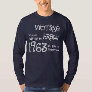 50. Geburtstagsgeschenk 1963 Vintage Brew Rot G202 T-Shirt