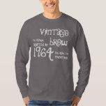 50. Geburtstagsgeschenk 1964 Vintag Brew Gray G216 T-Shirt<br><div class="desc">Sie suchen ein einzigartiges 50. Geburtstagsgeschenk?  Hier ist ein lustiges Geburtstags-Shirt!  Vintage Braue,  1964 hergestellt und vollkommene Alterung. 

  Klicken Sie auf den Link,  um mehr Geburtstagsgeschenke,  Tasse,  Magnete und mehr zu sehen!</div>