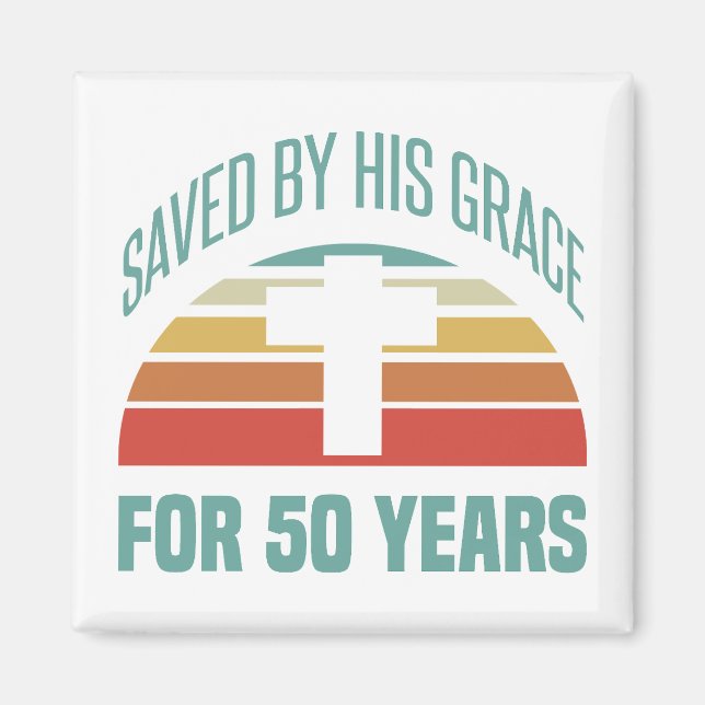 50. Geburtstagsgeschenk für Christen Magnet (Vorne)