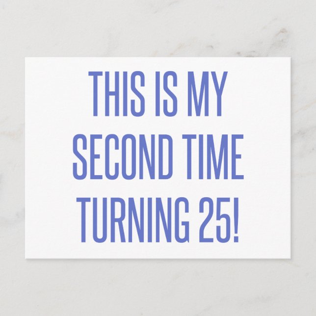 50. Geburtstagsgeschenk Postkarte (Vorderseite)