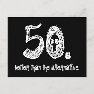 50. Geburtstagsgeschenk Postkarte
