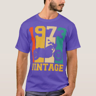 50. Geburtstagsgeschenk Vintage 1973 Motorrad 50 J T-Shirt