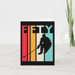 50. Geburtstagsgeschenk Vintage Hockey 50 Jahre a Karte